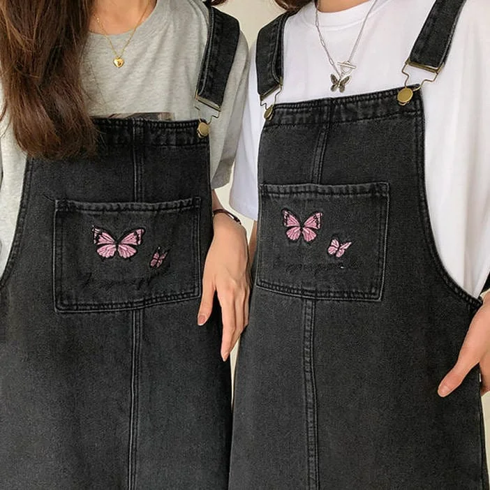 Butterfly Dungaree Dress