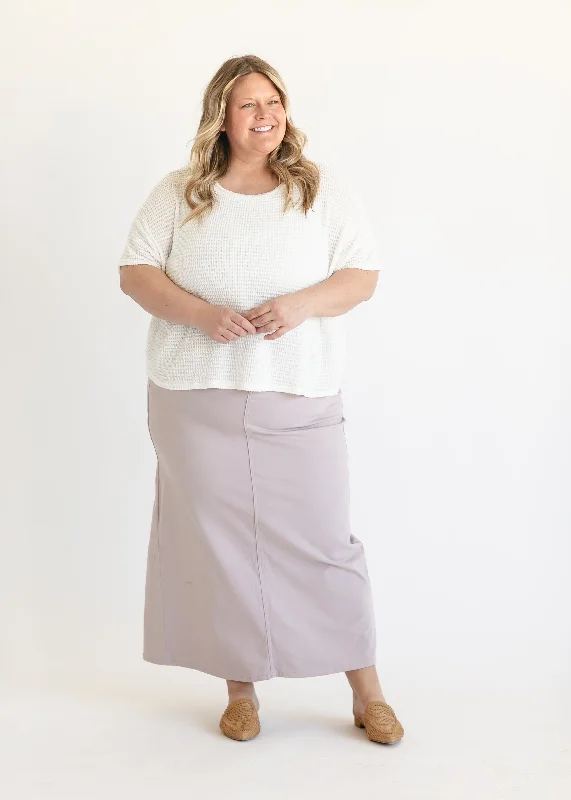 Stella Lilac Denim Maxi Skirt