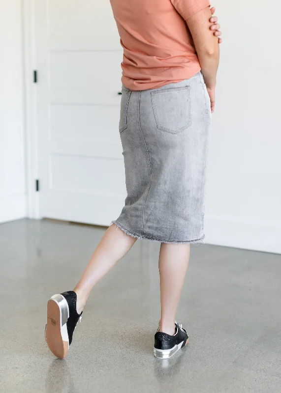 Drue Black Wash Midi Skirt - FINAL SALE