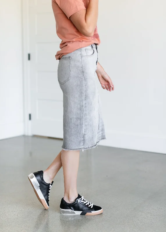 Drue Black Wash Midi Skirt - FINAL SALE