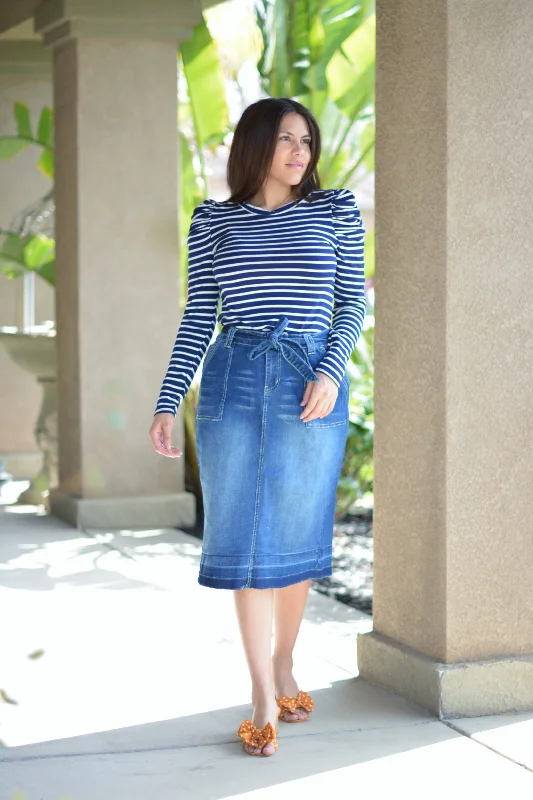 Earlene Denim Skirt