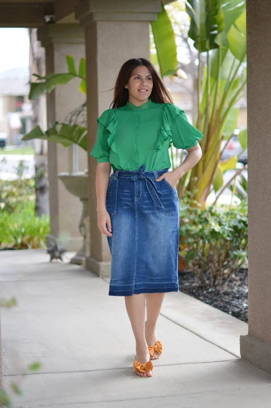 Earlene Denim Skirt