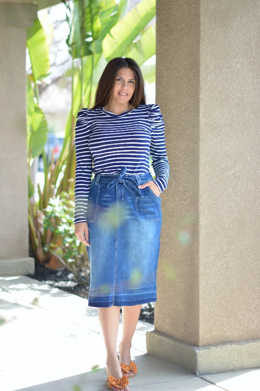 Earlene Denim Skirt