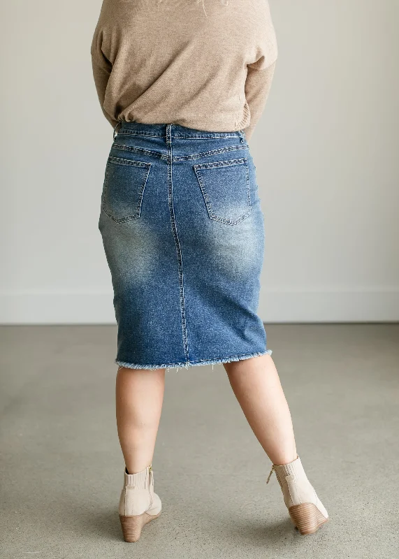 Farrah Denim Midi Skirt