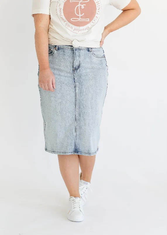 Frankie Five Pocket Denim Midi Skirt - FINAL SALE