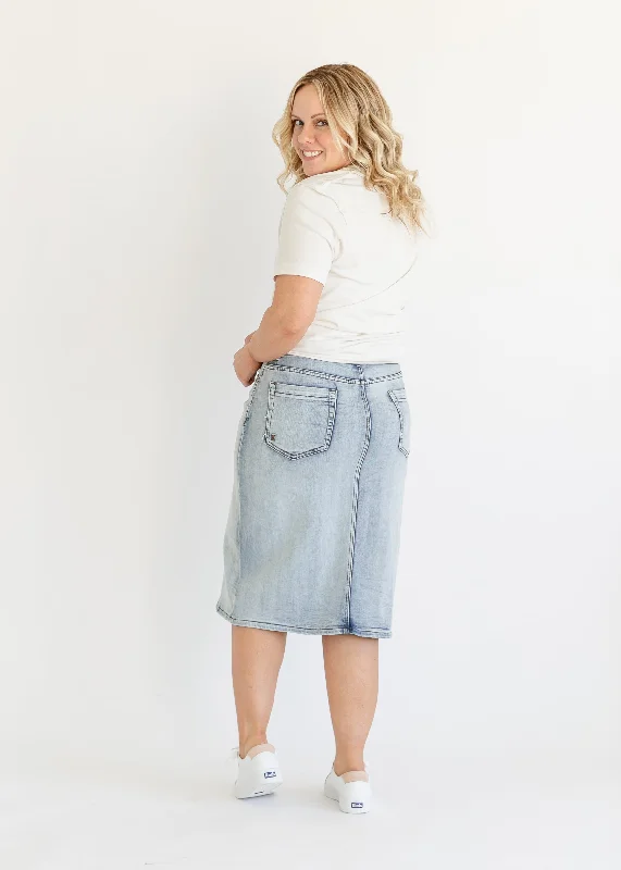 Frankie Five Pocket Denim Midi Skirt - FINAL SALE