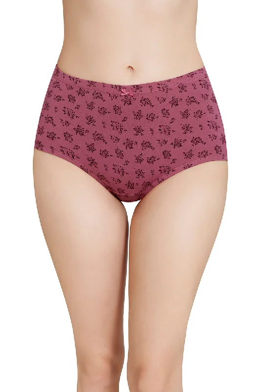 Inner Elastic Printed High Rise Full Brief Panty (Pack of 3)