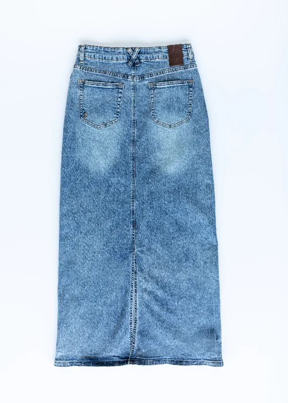 Kyra Long Denim Skirt - FINAL SALE