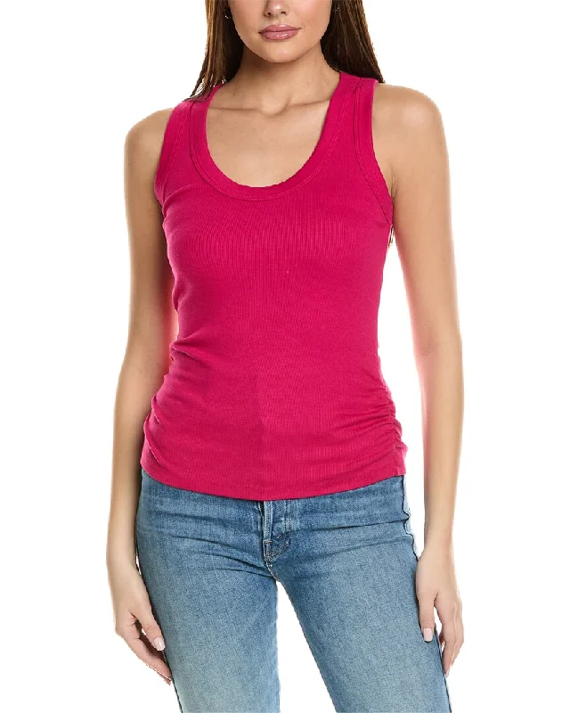 Michael Stars Micah Ruched Scoop Neck Tank