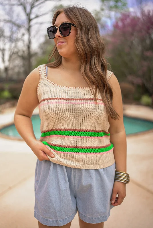 Boho Soul Multicolor Crocheted Top