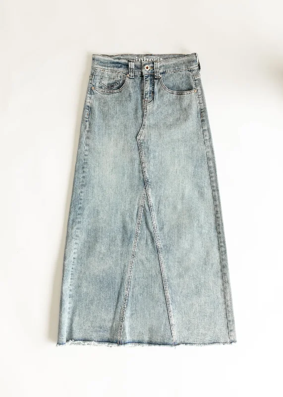 Piper A-line Long Denim Maxi Skirt - FINAL SALE