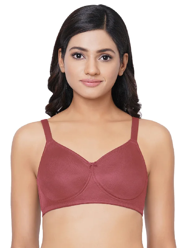 Pixie 2.0 Non Padded Non-Wired Full Cup Everyday Wear Plus Size Full Support Minimizer Bra - Maroon