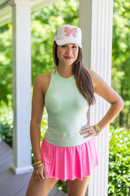 Racerback Mint Green Tank Top