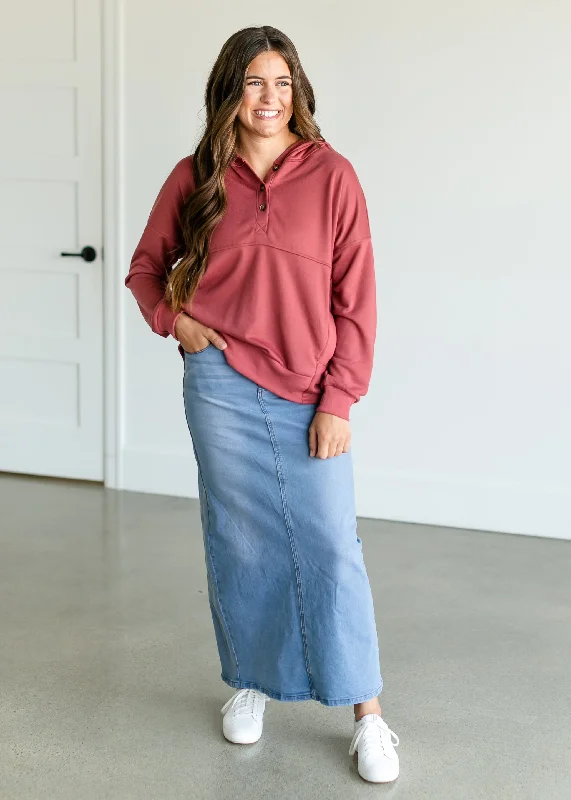 Reece Long Denim Skirt - FINAL SALE