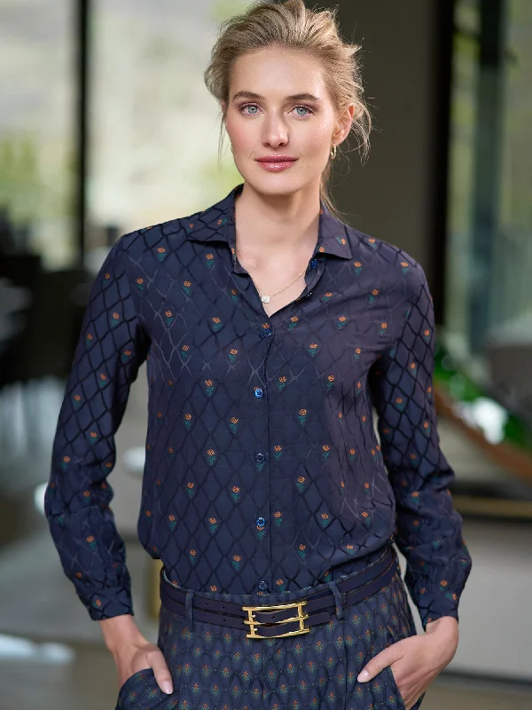 Remi Floral Silk Shirt