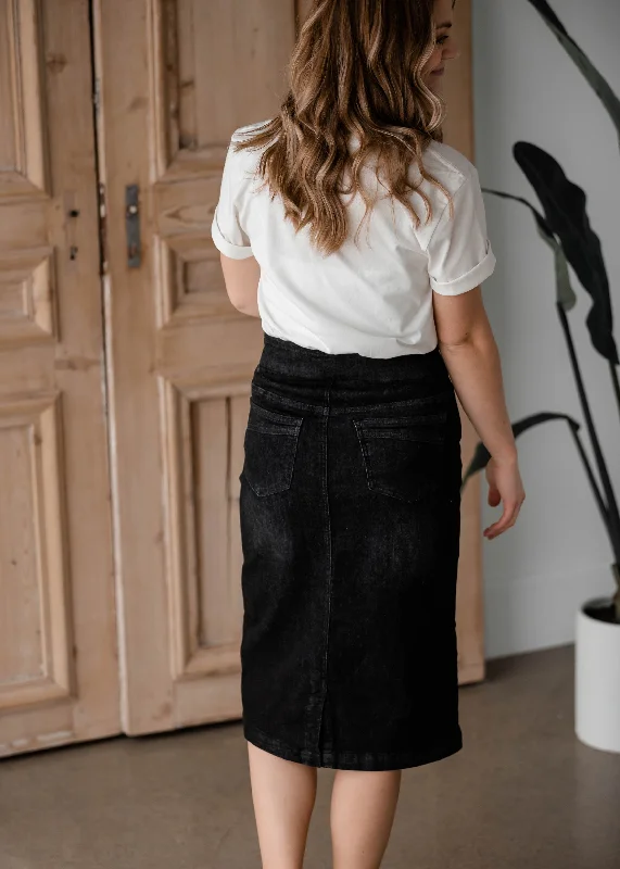 Sandra Black Midi Skirt - FINAL SALE