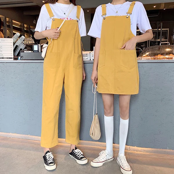 School Bus Dungarees