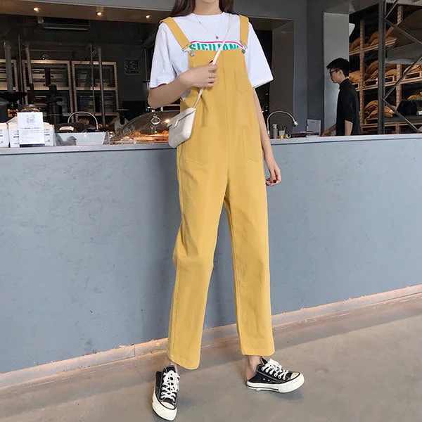 School Bus Dungarees