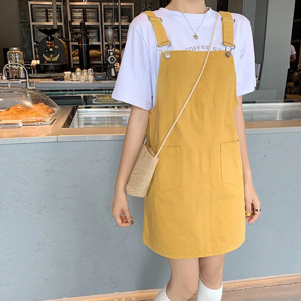 School Bus Dungarees