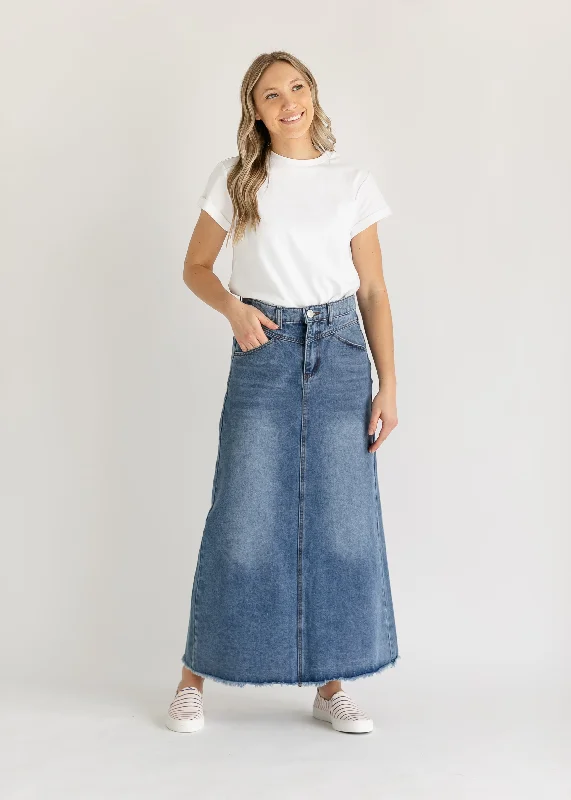 Shenoa Maxi Denim Skirt