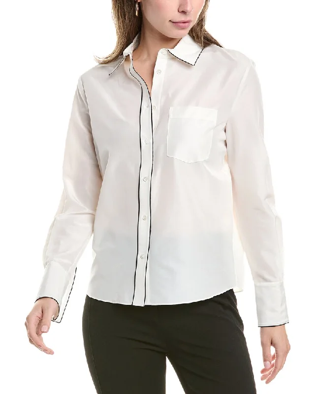 St. John Silk-Blend Blouse