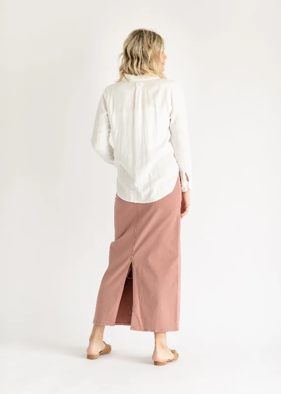 Stella Burlwood Denim Maxi Skirt