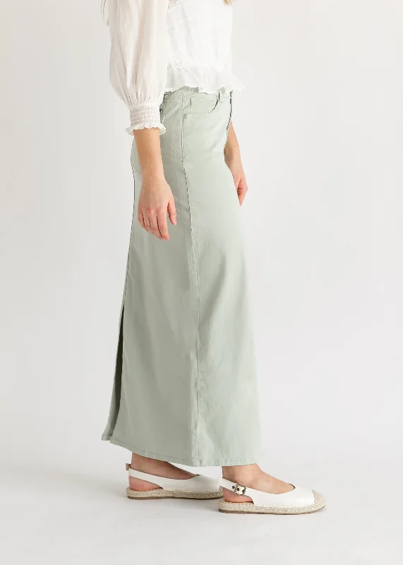 Stella Sage Denim Maxi Skirt