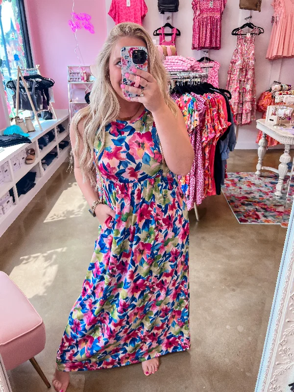 Watercolor Floral Maxi Reg + Curvy