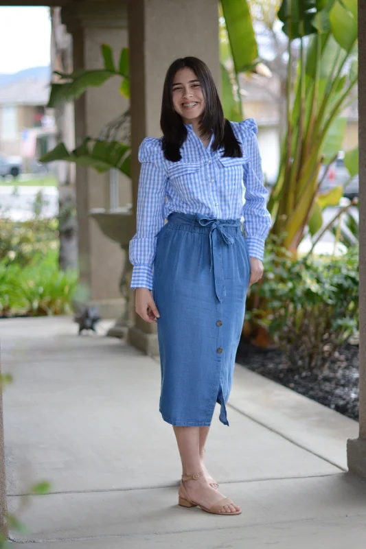 Zarita Buttoned Skirt