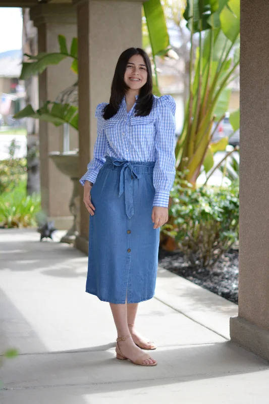 Zarita Buttoned Skirt