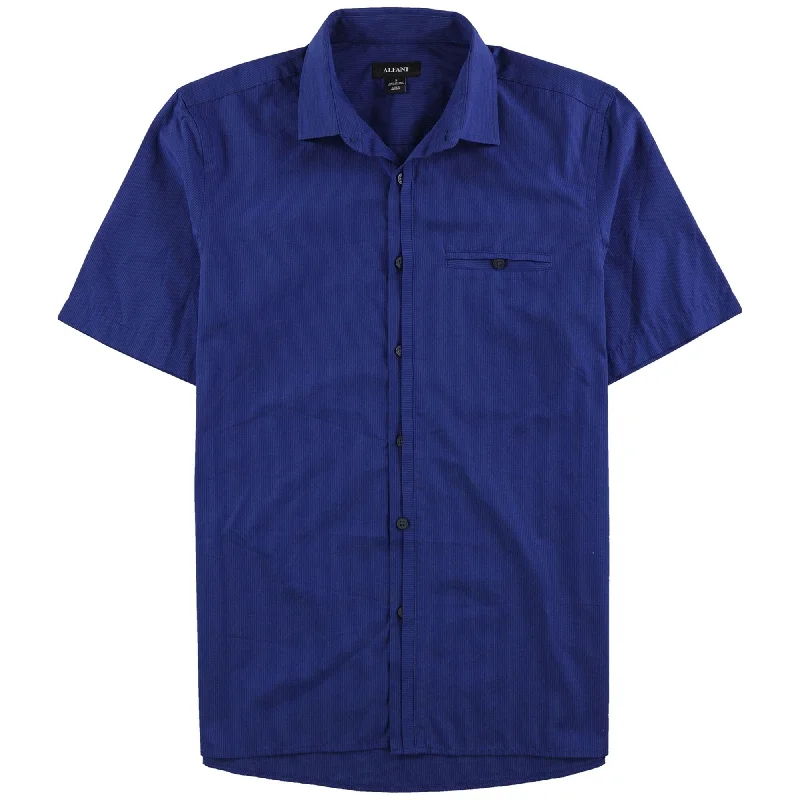 Men's Embroidered Detail Casual Shirts in Beige for a Touch of EleganceAlfani Mens Hinkley Button Up Shirt, Blue, Small Men's Embroidered Detail Casual Shirts in Beige for a Touch of EleganceAlfani Mens Hinkley Button Up Shirt, Blue, Small
