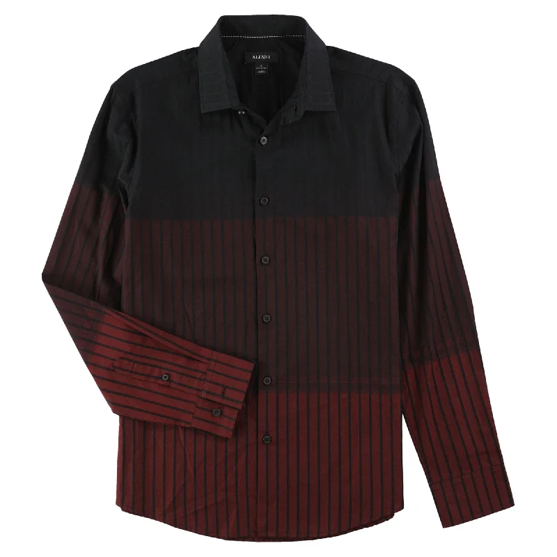 Men's Tailored Fit Checkered Casual Shirts in Multicolor for a Smart - Casual EnsembleAlfani Mens Ombre Stripe Button Up Shirt, Red, Small Men's Tailored Fit Checkered Casual Shirts in Multicolor for a Smart - Casual EnsembleAlfani Mens Ombre Stripe Button Up Shirt, Red, Small