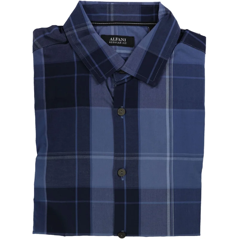 Men's Button - Down Oxford Casual Shirts in Crisp White for a Classic and Versatile StyleAlfani Mens Plaid Ls Button Up Shirt Men's Button - Down Oxford Casual Shirts in Crisp White for a Classic and Versatile StyleAlfani Mens Plaid Ls Button Up Shirt