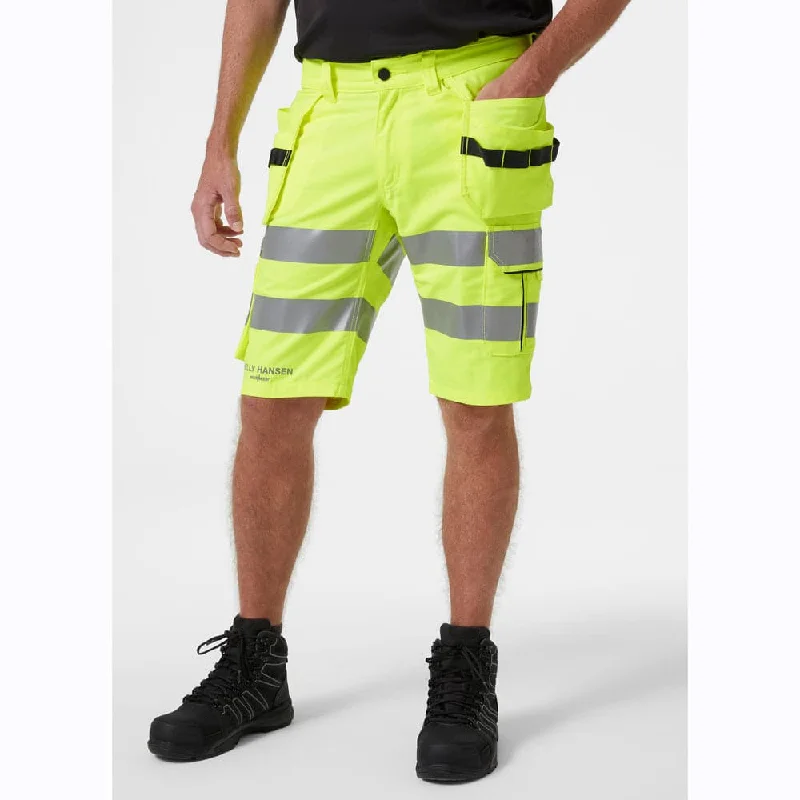 Men's high - waisted swim shorts with UPF protection for beach vacationsHelly Hansen 77425 Alna 2.0 Hi-Vis Stretch Construction Shorts Men's high - waisted swim shorts with UPF protection for beach vacationsHelly Hansen 77425 Alna 2.0 Hi-Vis Stretch Construction Shorts