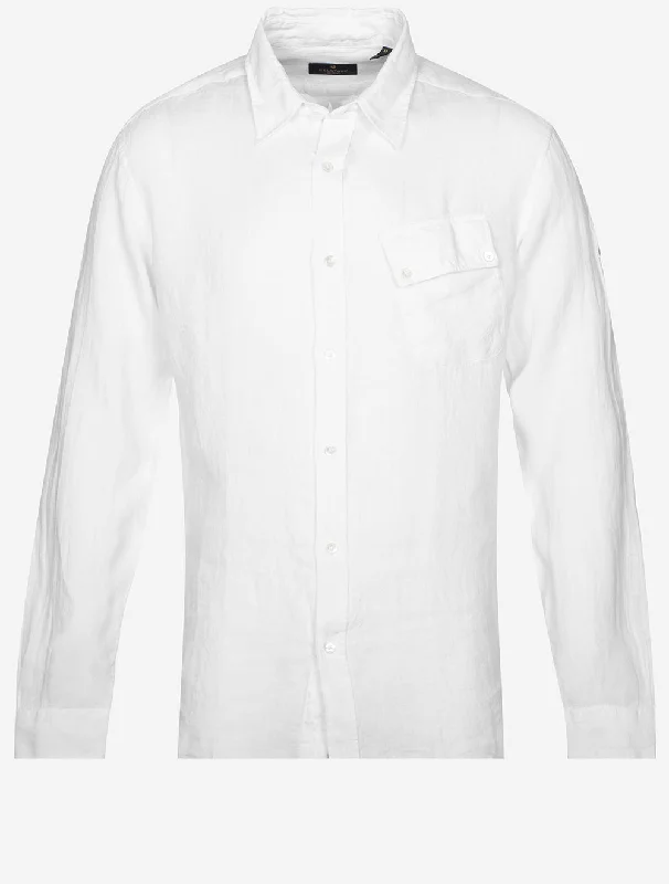 Men's Distressed Denim Casual Shirts with Frayed Edges for a Trendy and Rugged LookPitch Shirt White Men's Distressed Denim Casual Shirts with Frayed Edges for a Trendy and Rugged LookPitch Shirt White