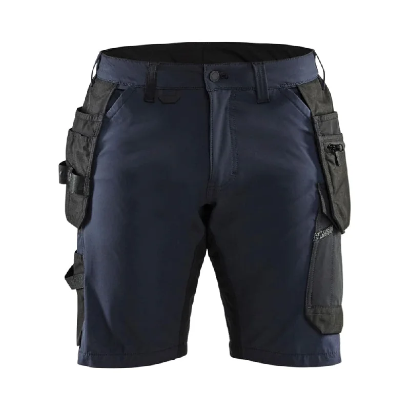 Men's button - fly denim work shorts for durability on the jobBlaklader 1520 Craftsmen 4-Way Stretch Work Shorts with Holster Pockets Men's button - fly denim work shorts for durability on the jobBlaklader 1520 Craftsmen 4-Way Stretch Work Shorts with Holster Pockets