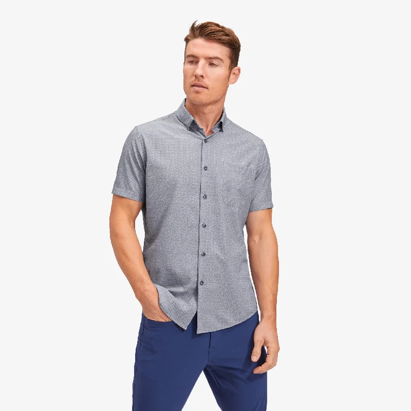 Men's Embroidered Detail Casual Shirts in Beige for a Touch of EleganceBlue Circle Mini Stripe Print Men's Embroidered Detail Casual Shirts in Beige for a Touch of EleganceBlue Circle Mini Stripe Print