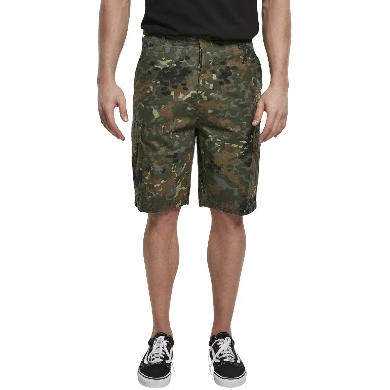 Men's zip - pocket canvas shorts for added functionality during travelBrandIt BDU Ripstop Shorts Flecktarn Men's zip - pocket canvas shorts for added functionality during travelBrandIt BDU Ripstop Shorts Flecktarn