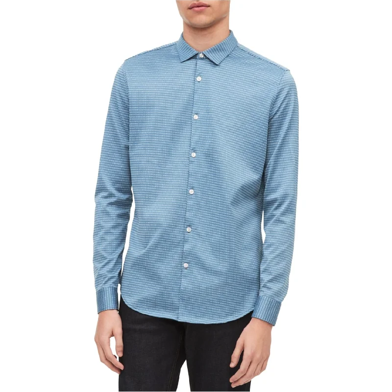 Plus Size Men's Striped Chambray Casual Shirts with a Spread Collar for a Preppy AppearanceCalvin Klein Mens Dashing Through The Stripes Button Up Shirt Plus Size Men's Striped Chambray Casual Shirts with a Spread Collar for a Preppy AppearanceCalvin Klein Mens Dashing Through The Stripes Button Up Shirt