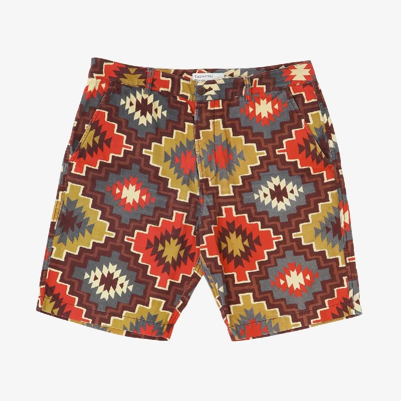Men's floral print silk blend shorts for a unique night - out lookSanta Fe Deck Shorts Men's floral print silk blend shorts for a unique night - out lookSanta Fe Deck Shorts