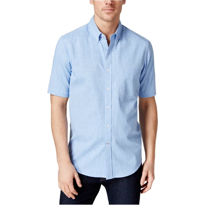 Men's Retro - Style Hawaiian Print Casual Shirts in Bold Patterns for a Tropical VacationClub Room Mens Mirco-Check Button Up Shirt Men's Retro - Style Hawaiian Print Casual Shirts in Bold Patterns for a Tropical VacationClub Room Mens Mirco-Check Button Up Shirt