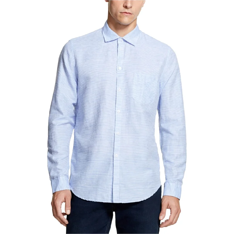 Men's Short - Sleeve Linen Casual Shirts in Light Khaki for a Breathable Summer OptionDkny Mens Striped Woven Button Up Shirt Men's Short - Sleeve Linen Casual Shirts in Light Khaki for a Breathable Summer OptionDkny Mens Striped Woven Button Up Shirt