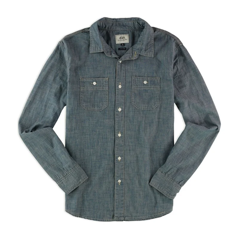 Men's Tailored Fit Checkered Casual Shirts in Multicolor for a Smart - Casual EnsembleEcko Unltd. Mens Crew Wash Chambray Button Up Shirt Men's Tailored Fit Checkered Casual Shirts in Multicolor for a Smart - Casual EnsembleEcko Unltd. Mens Crew Wash Chambray Button Up Shirt
