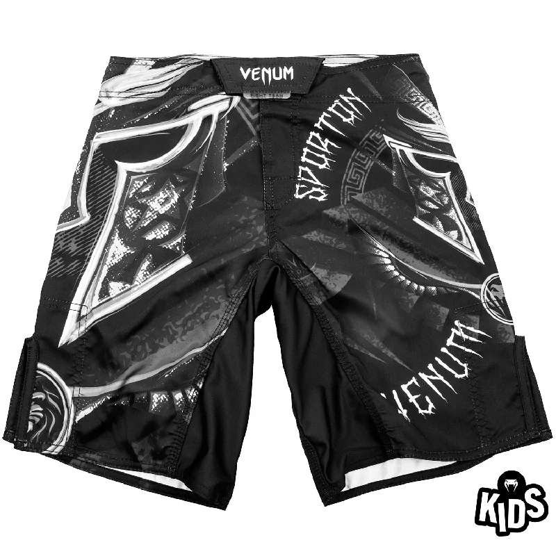 Men's camo print cargo shorts for outdoor adventuresFightshort Enfant Venum Gladiator - Noir/Blanc Men's camo print cargo shorts for outdoor adventuresFightshort Enfant Venum Gladiator - Noir/Blanc