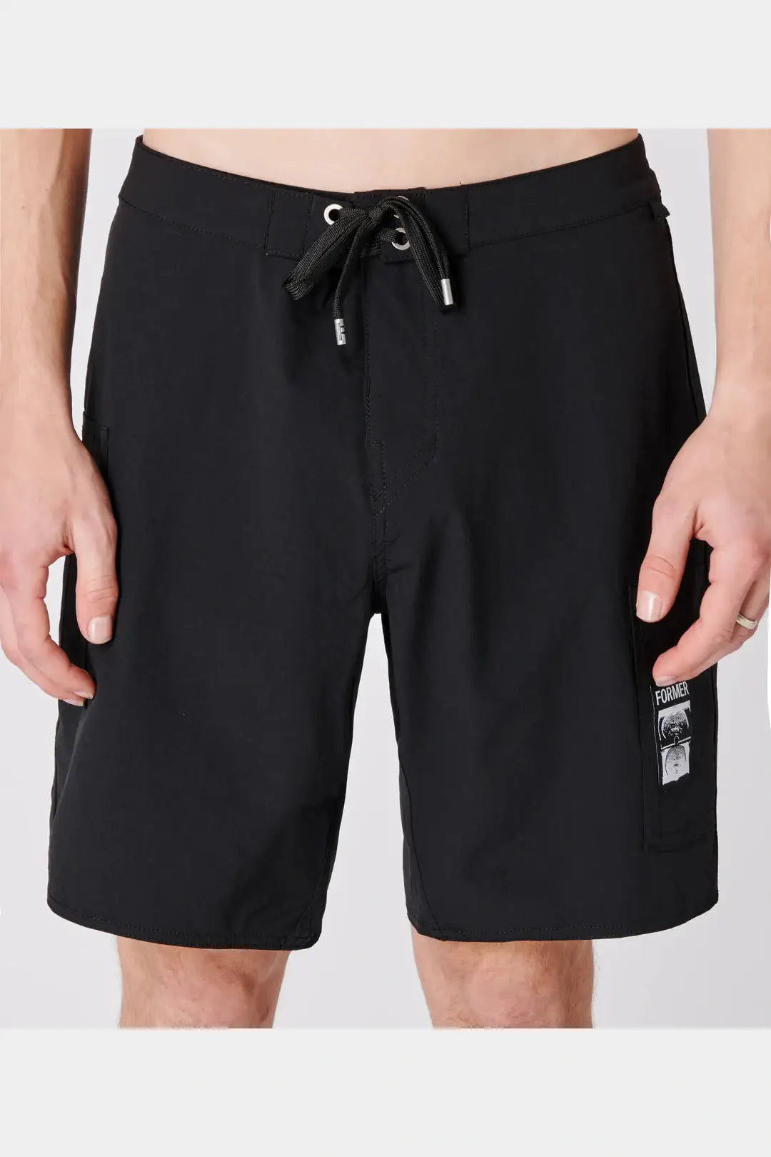 Men's checkered pattern wool shorts for a stylish winter layering optionFormer dane 2.0 trunk - black Men's checkered pattern wool shorts for a stylish winter layering optionFormer dane 2.0 trunk - black