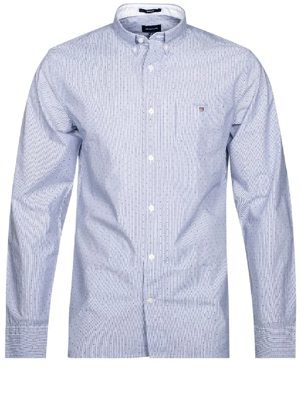 Men's Graphic - Printed Casual Shirts with Pop - Culture References for a Fun and Stylish LookRegular Banker Dot Buttondown College Blue Men's Graphic - Printed Casual Shirts with Pop - Culture References for a Fun and Stylish LookRegular Banker Dot Buttondown College Blue