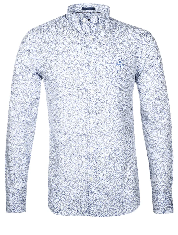 Men's Organic Cotton Casual Shirts with a Soft Handfeel for Everyday ComfortRegular Fit Freedom Flower Print Shirt Eggshell Men's Organic Cotton Casual Shirts with a Soft Handfeel for Everyday ComfortRegular Fit Freedom Flower Print Shirt Eggshell