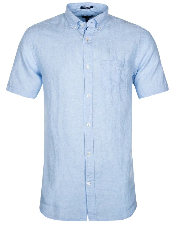 Men's Shearling - Lined Collar Casual Shirts in Brown for a Rustic and Warm AppealRegular Linen Short Sleeve Shirt Capri Blue Men's Shearling - Lined Collar Casual Shirts in Brown for a Rustic and Warm AppealRegular Linen Short Sleeve Shirt Capri Blue