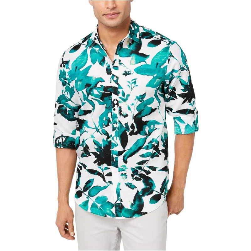 Men's Tailored Fit Checkered Casual Shirts in Multicolor for a Smart - Casual EnsembleI-N-C Mens Abstract Floral Button Up Shirt Men's Tailored Fit Checkered Casual Shirts in Multicolor for a Smart - Casual EnsembleI-N-C Mens Abstract Floral Button Up Shirt