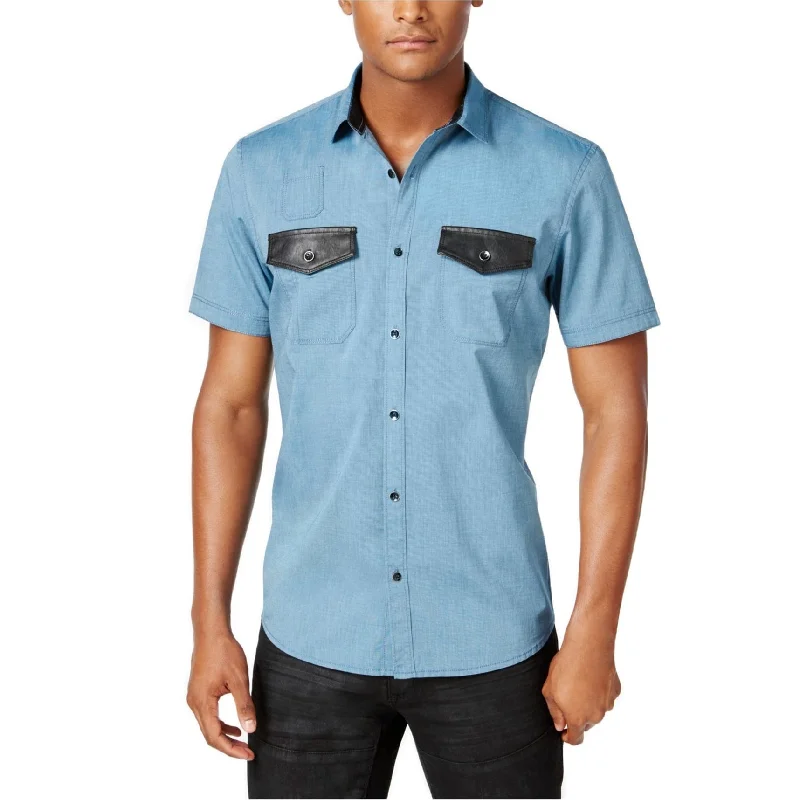 Men's Thermal - Lined Casual Shirts in Black for Added Warmth in Cold WeatherI-N-C Mens Multi-Pocket Button Up Shirt Men's Thermal - Lined Casual Shirts in Black for Added Warmth in Cold WeatherI-N-C Mens Multi-Pocket Button Up Shirt